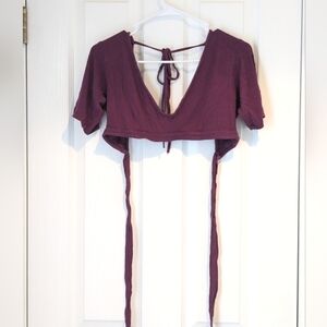 Handmade Comfy Class Choli - Wine (M)